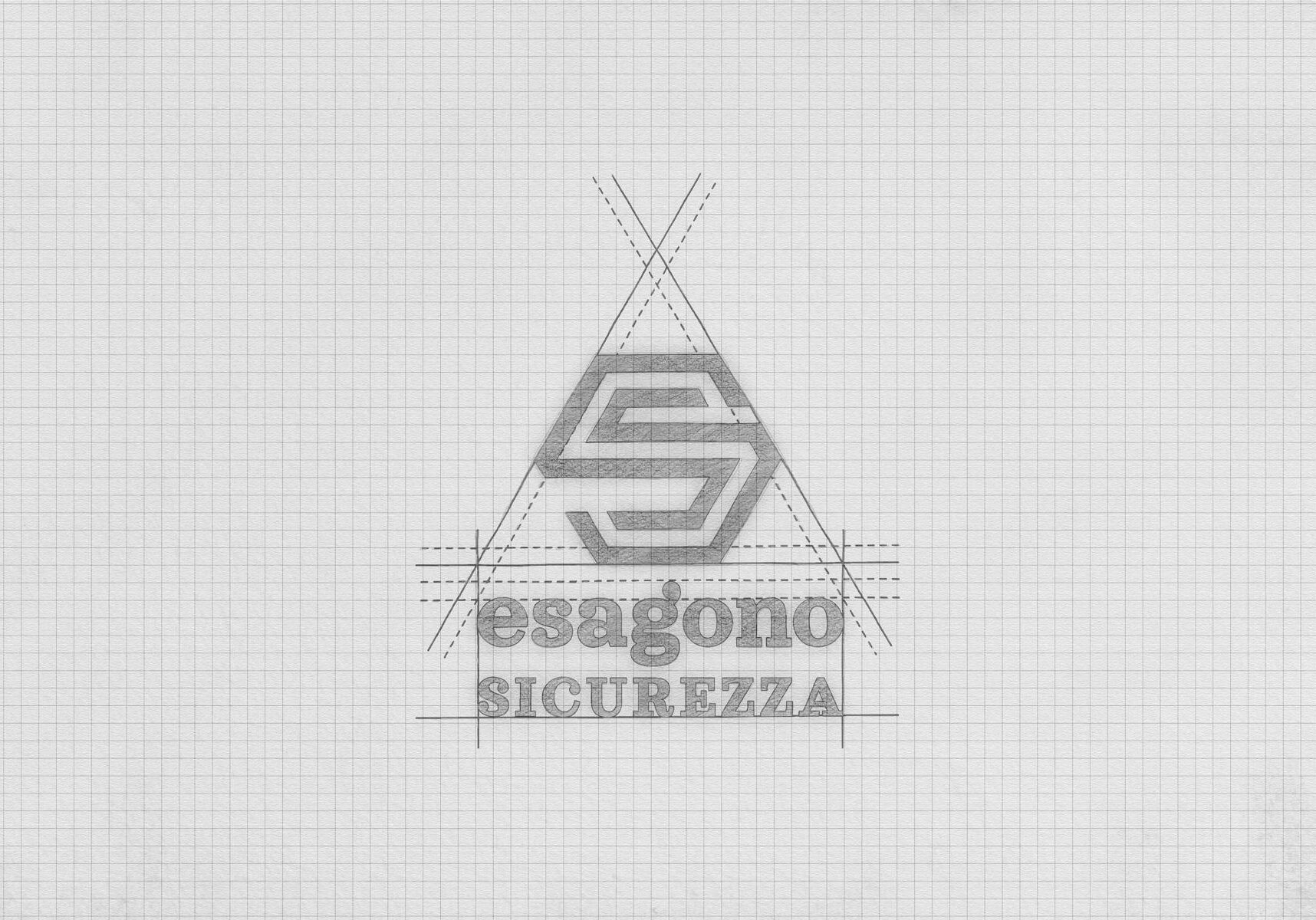 Progettazione logo e brand identity studio - Esagono Sicurezza - Talia Visual grafica foto e video Firenze Toscana